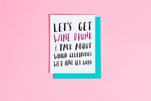 CRAFT BONER CARDS Wine drunk Card