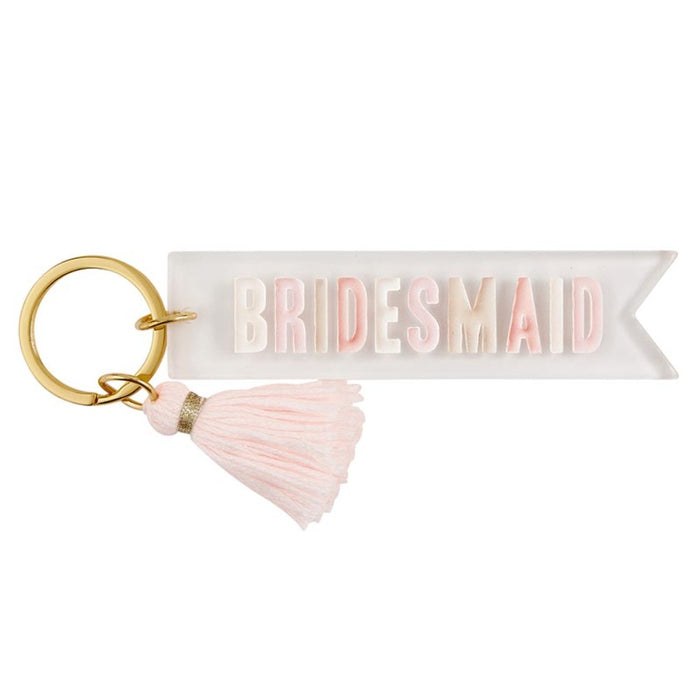 CREATIVE BRANDS Keychain BRIDESMAID Acrylic Key Tags