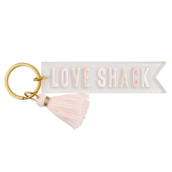CREATIVE BRANDS Keychain LOVE SHACK Acrylic Key Tags