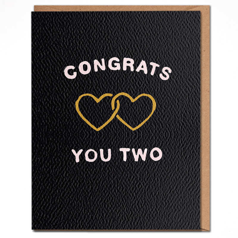 DAYDREAM PRINTS CARDS Congrats You Two | Engagement Card