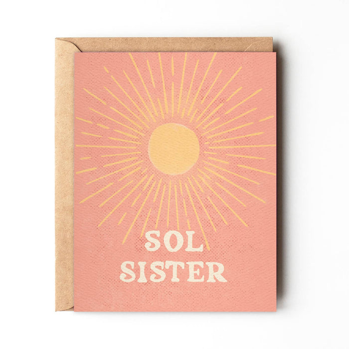 DAYDREAM PRINTS CARDS Sol Sister - Boho Friendship Card