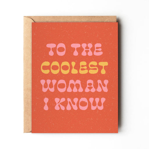 DAYDREAM PRINTS CARDS To the Coolest Woman I Know - Retro Birthday or Friendship Card