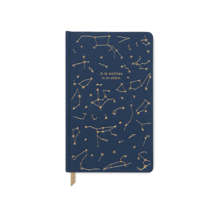 DESIGNWORKS INK JOURNAL Cloth Journal - Written In The Stars Navy