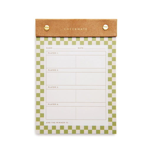 DESIGNWORKS INK NOTEPAD Check Mate - Game Score Post-Bound Pad