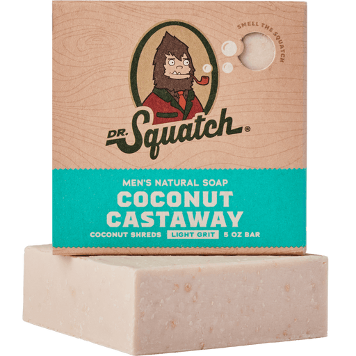 DR. SQUATCH MEN'S GROOMING Coconut Castaway Bar Soap