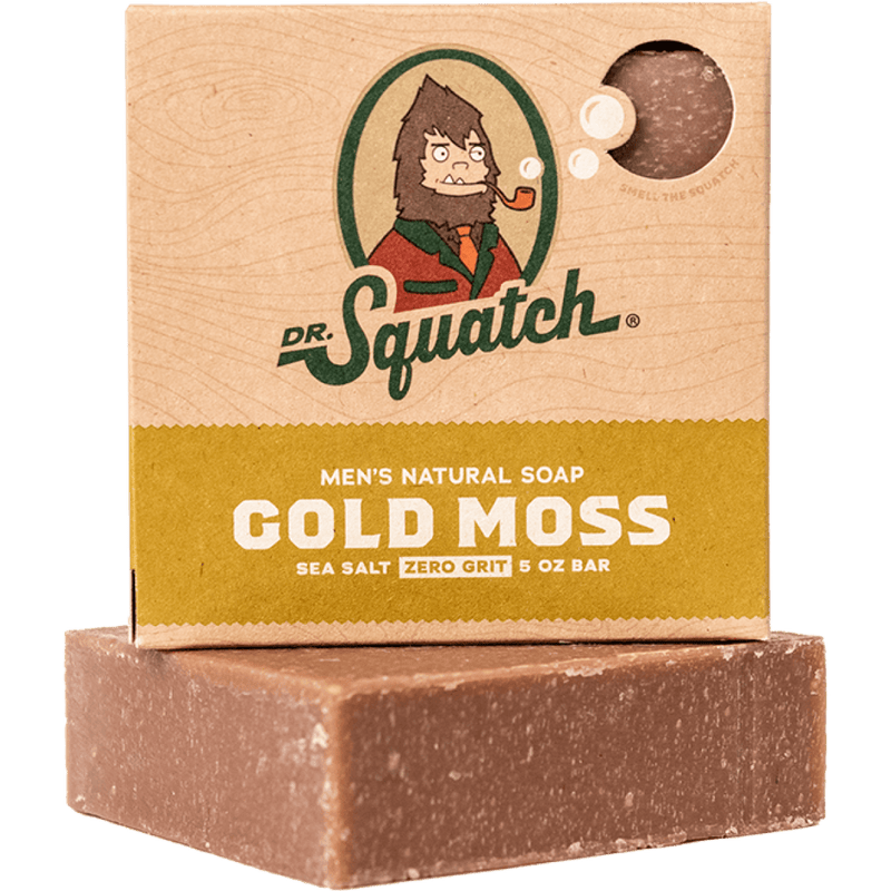 DR. SQUATCH MEN'S GROOMING Gold Moss Bar Soap