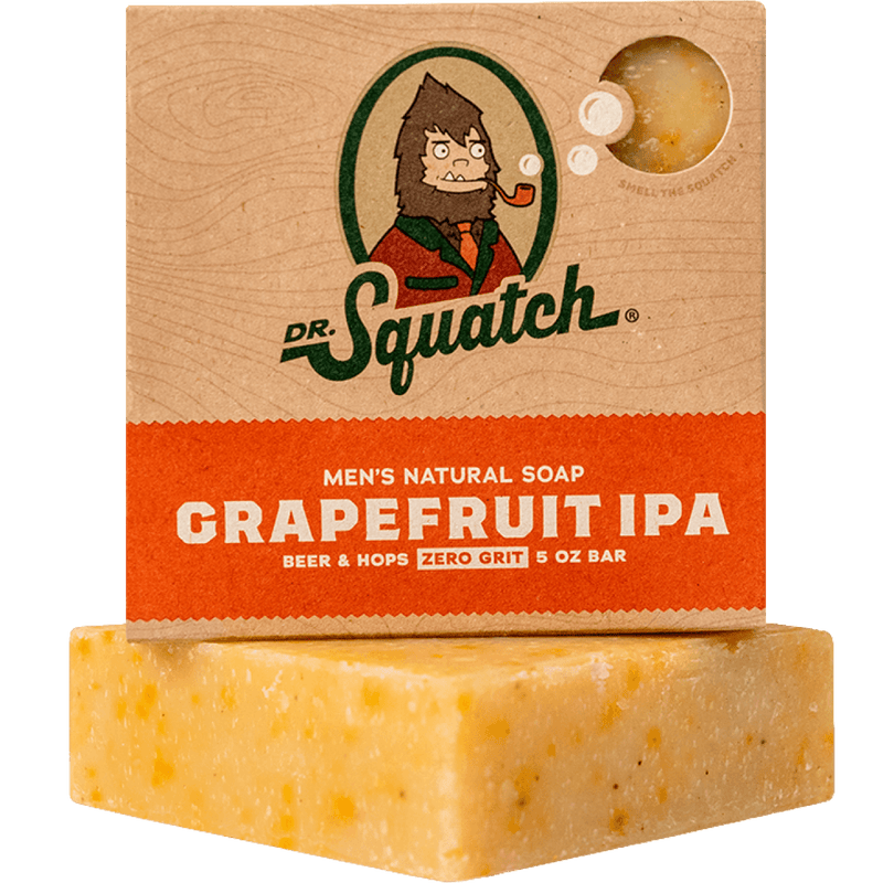 DR. SQUATCH MEN'S GROOMING Grapefruit IPA Bar Soap