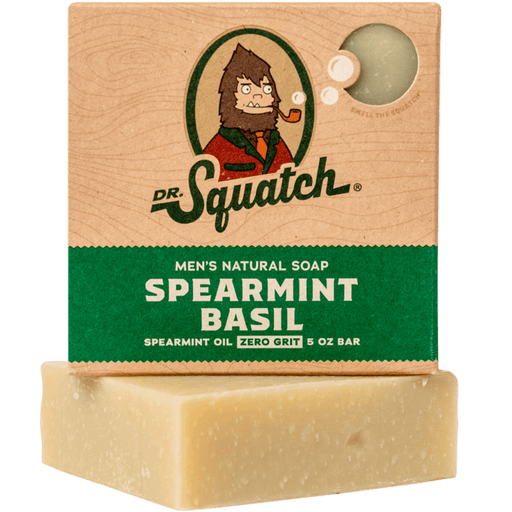 DR. SQUATCH MEN'S GROOMING Spearmint Basil Bar Soap