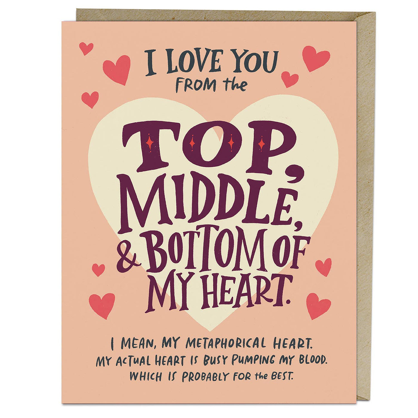 Love You Top Middle Bottom Card — LOCAL FIXTURE