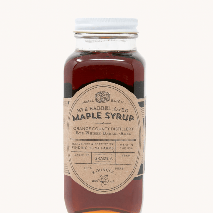 FINDING HOME FARMS FOOD Award Winning Rye Barrel-Aged Maple Syrup