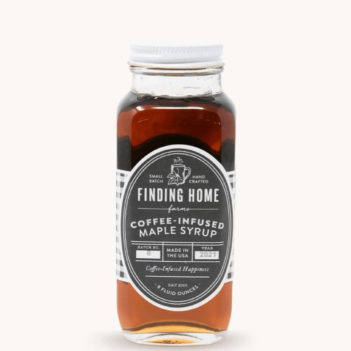 FINDING HOME FARMS FOOD Coffee Infused Maple Syrup 8oz.