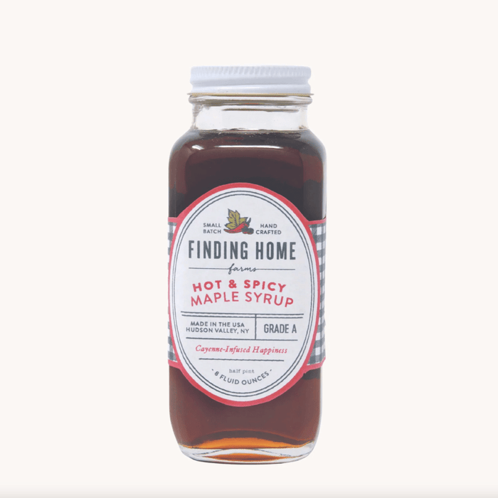 FINDING HOME FARMS FOOD Hot & Spicy Maple Syrup 8oz.