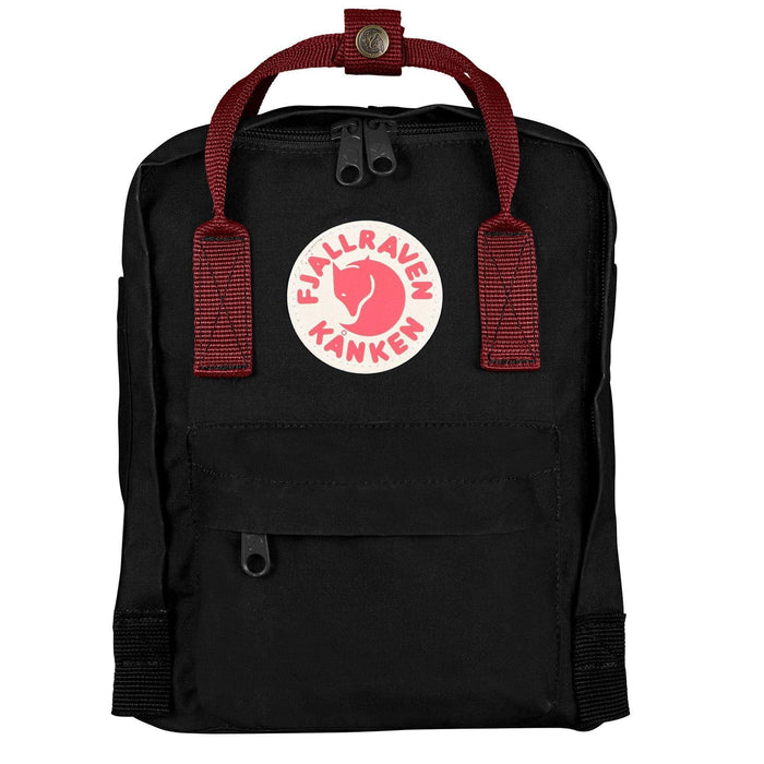 FJALLRAVEN BACKPACKS BLACK-OX RED Kanken Backpack | Mini