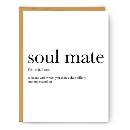 FOOTNOTES CARD Soul Mate Definition | Love Card