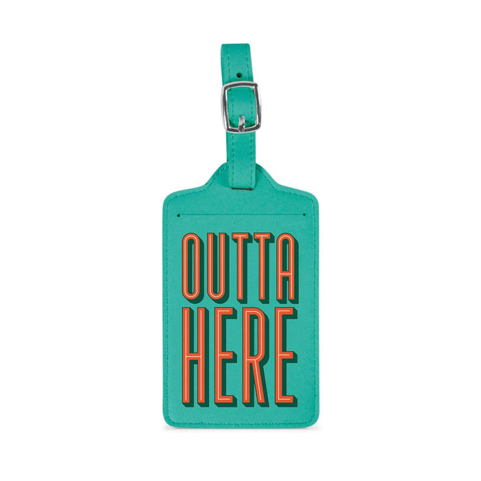 FRED & FRIENDS KITCHEN LUGGAGE TAG: OUTTA HERE