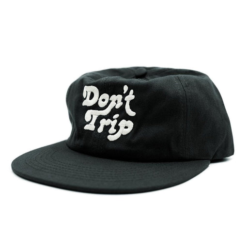 FREE AND EASY HATS BLACK Don't Trip Unstructured Hat