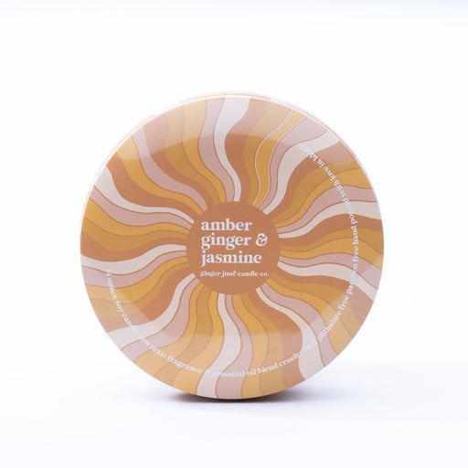 GINGER JUNE CANDLE CO. CANDLE Amber + Ginger + Jasmine | Groovy Tin Candle