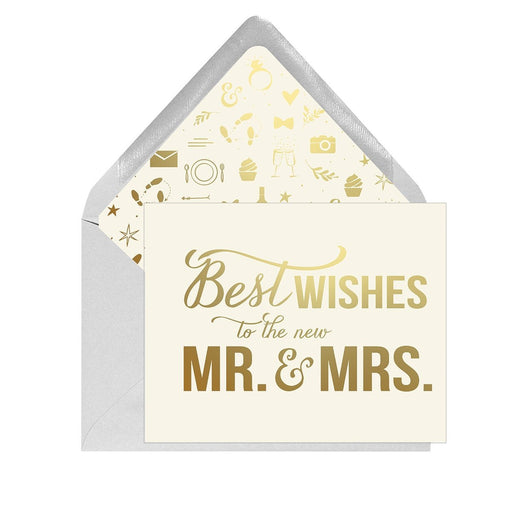GINGER P. DESIGNS CARD Best Wishes Mr. and Mrs. Card