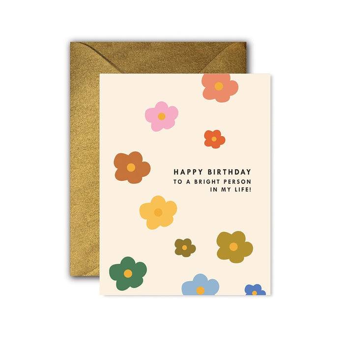GINGER P. DESIGNS CARD Mod Floral Birthday Card