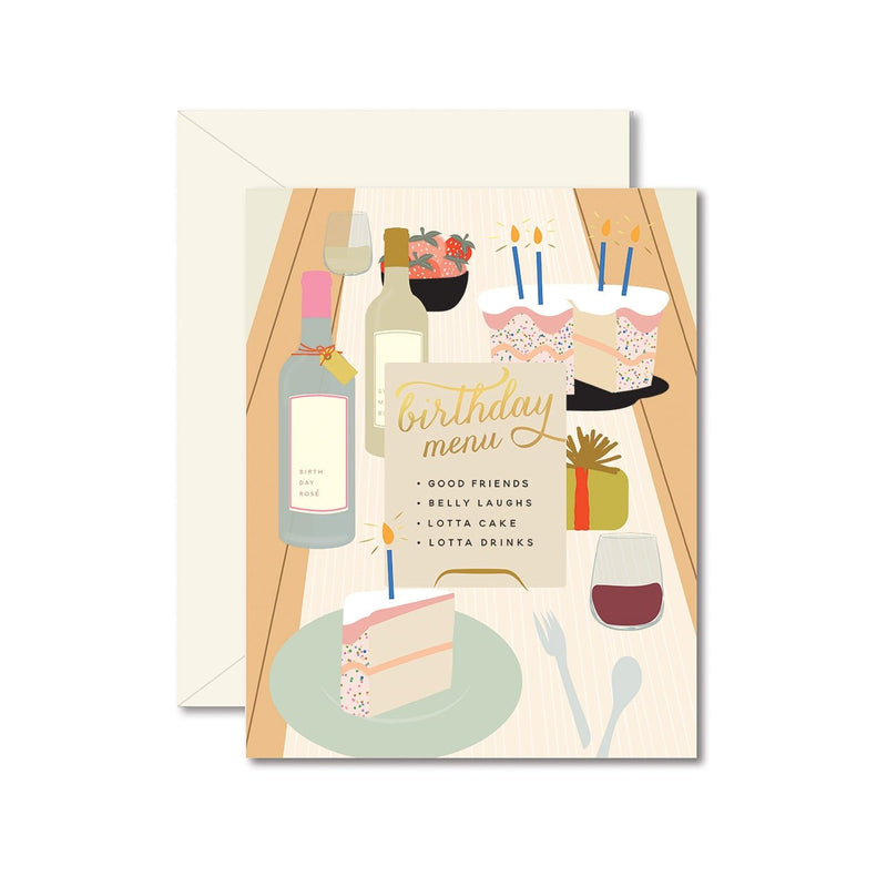 GINGER P. DESIGNS CARDS Birthday Tablescape Card