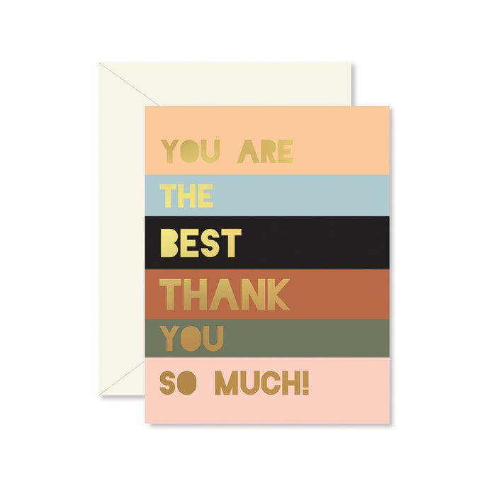GINGER P. DESIGNS CARDS Colorblock Thank You card