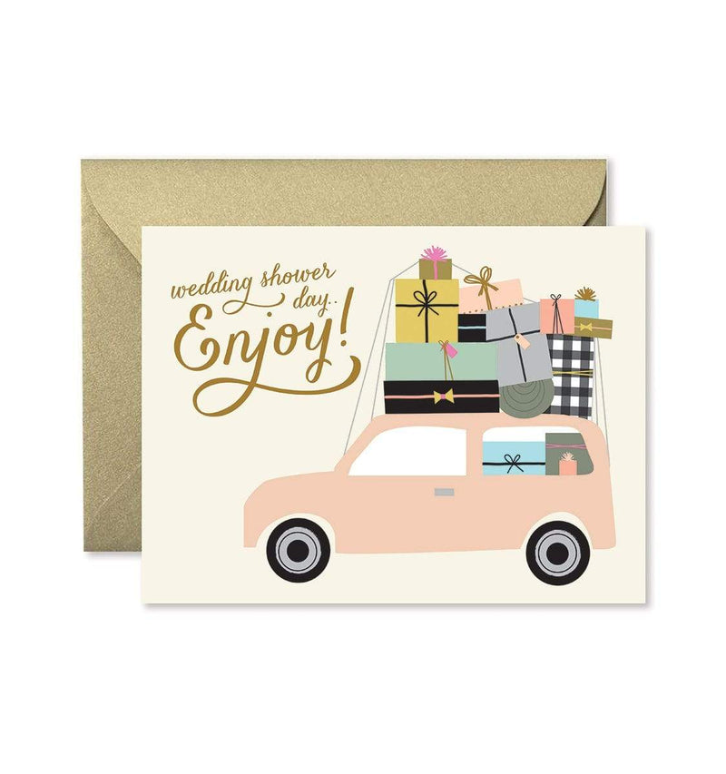 GINGER P. DESIGNS CARDS Ginger P. Designs BRIDAL SHOWER CAR CARD