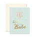 GINGER P. DESIGNS CARDS Welcome Little Babe Tassels Card