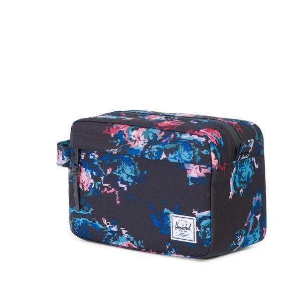 HERSCHEL SUPPLY COMPANY LUGGAGE FLORAL BLUR Chapter Travel Kit