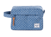HERSCHEL SUPPLY COMPANY LUGGAGE LIMOGES CROSSHATCH/WHITE POLKADOTS Chapter Travel Kit