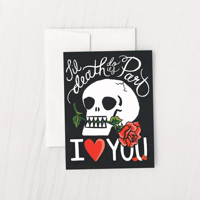 IDLEWILD CO. CARD Skull and Rose Card