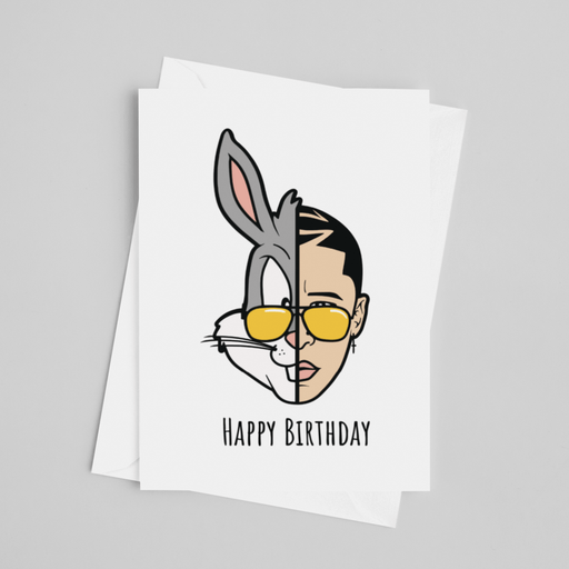 JOYSMITH CARD Bad Bunny Happy Birthday 2 Greeting Card