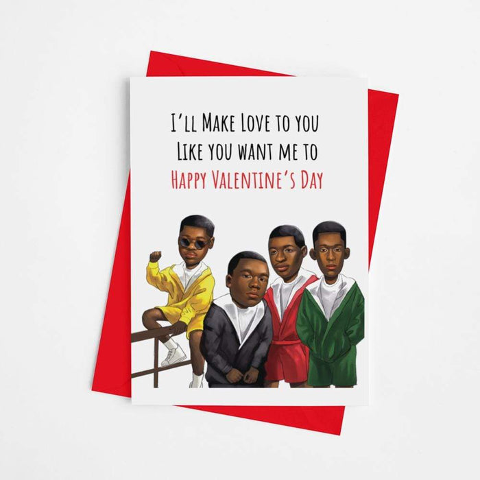 JOYSMITH CARD Boyz 2 Men "I'll Make Love to You" Valentine's Greeting Card