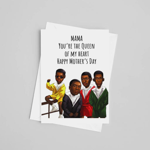 JOYSMITH CARD Boyz 2 Men Mama You're The Queen Of My Heart Greeting Card