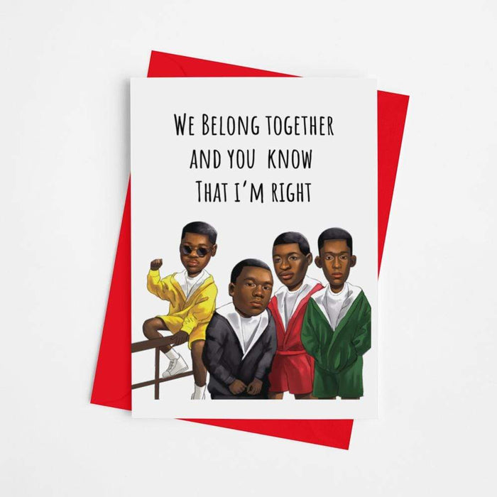 JOYSMITH CARD Boyz 2 Men "We Belong Together" Valentine's Greeting Card