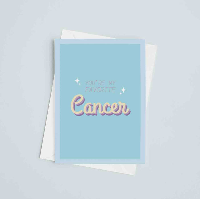 JOYSMITH CARD CANCER You're my favorite... Greeting Card