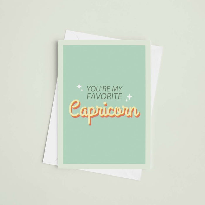 JOYSMITH CARD CAPRICORN You're my favorite... Greeting Card (Medium size)