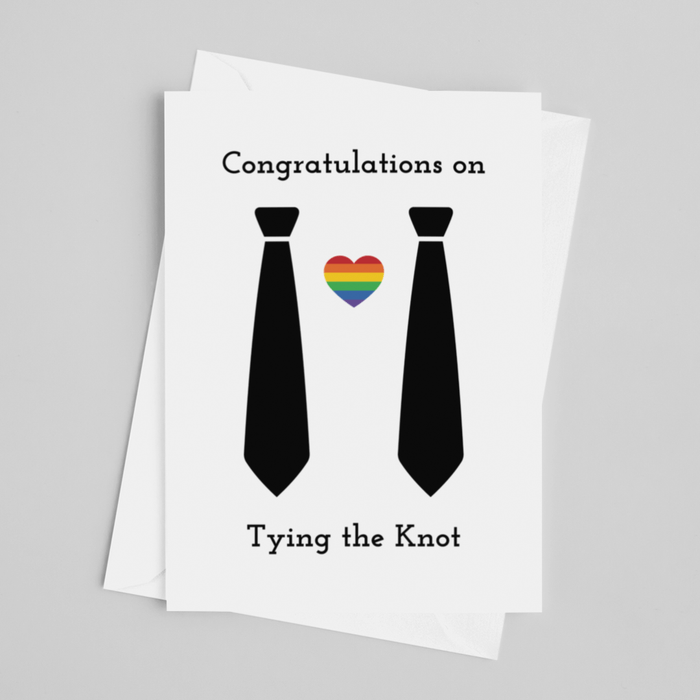 JOYSMITH CARD Congratulations on Tying the Knot - Greeting Card