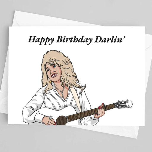 JOYSMITH CARD Dolly Parton Greeting Card - Happy Birthday Darlin'