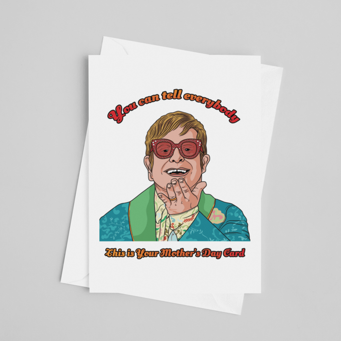 JOYSMITH CARD Elton John Mother's Day Greeting Card