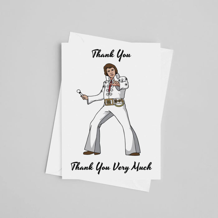 JOYSMITH CARD Elvis Greeting Card - Thank you, Thank you very much