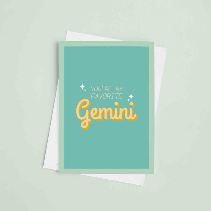 JOYSMITH CARD GEMINI You're my favorite... Greeting Card