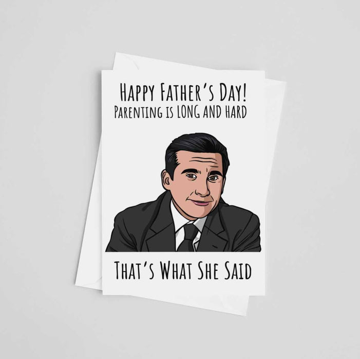JOYSMITH CARD Happy Father's Day! Parenting Is Long And Hard Card
