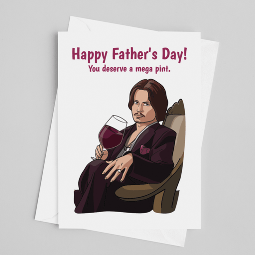 JOYSMITH CARD Happy Father's Day! You Deserve a Mega Pint - Greeting Card