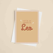 JOYSMITH CARD LEO You're my favorite... Greeting Card