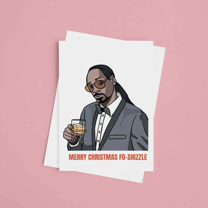 JOYSMITH CARD Merry Christmas Fo-Shizzle Greeting Card