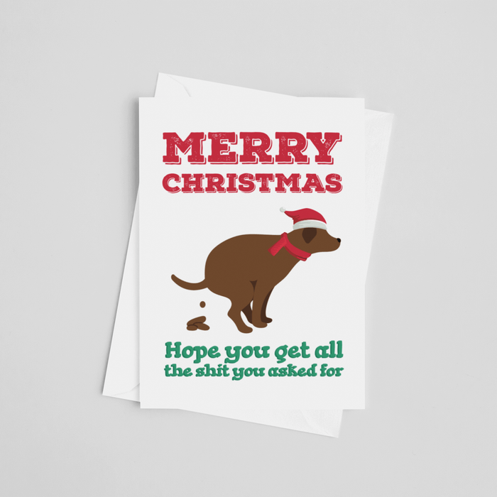 JOYSMITH CARD Merry Christmas Hope You Get... Greeting Card