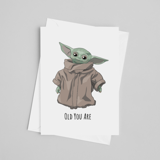 JOYSMITH CARD Old You Are - Yoda Greeting Card