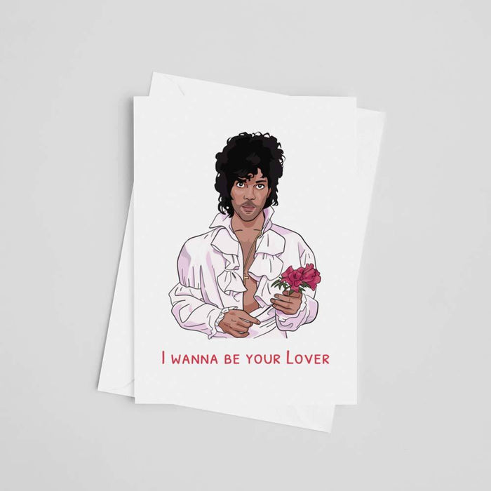 JOYSMITH CARD Prince I want to be your lover Greeting Card