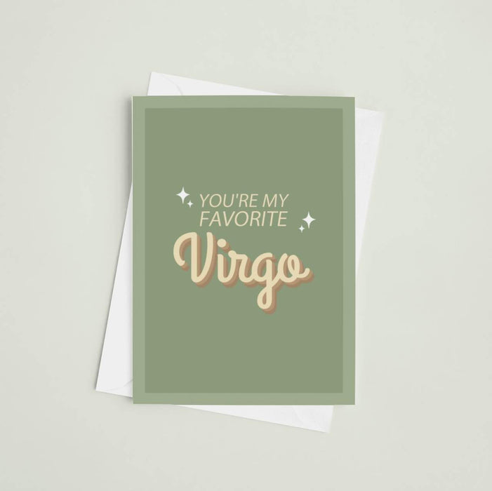 JOYSMITH CARD VIRGO You're my favorite... Greeting Card