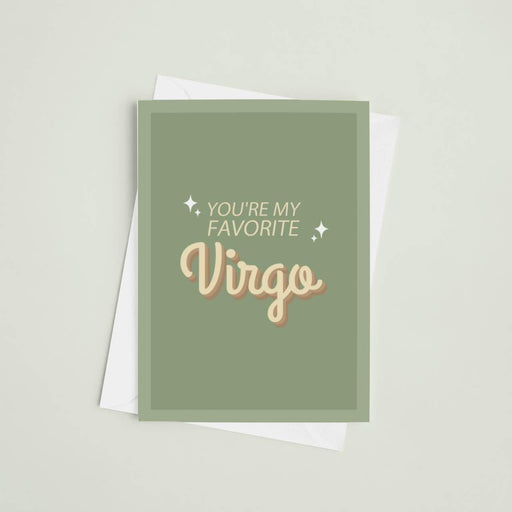 JOYSMITH CARD VIRGO You're my favorite... Greeting Card (Medium size)